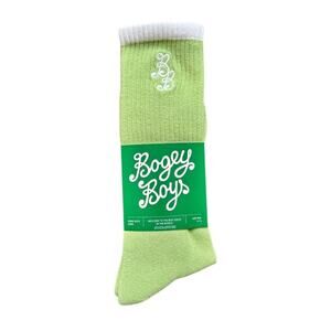 Bogey Boys Men’s Golf Crew Socks Fair Green M/L 9-12 NWT